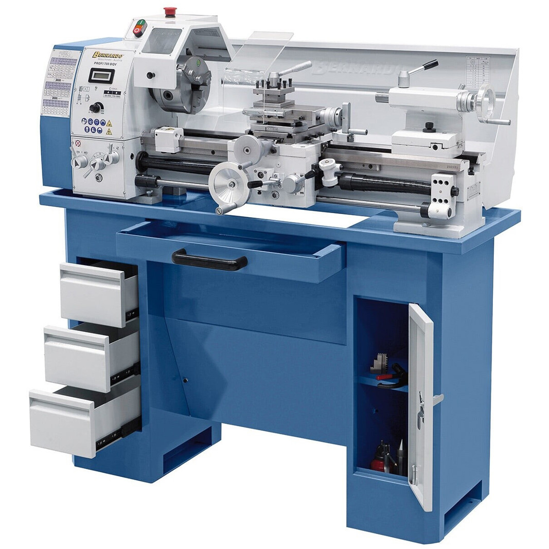 Bernardo - Profi 700 BQV - Leit- und Zugspindeldrehmaschine - 1.000 W, stufenlose Drehzahlregelung