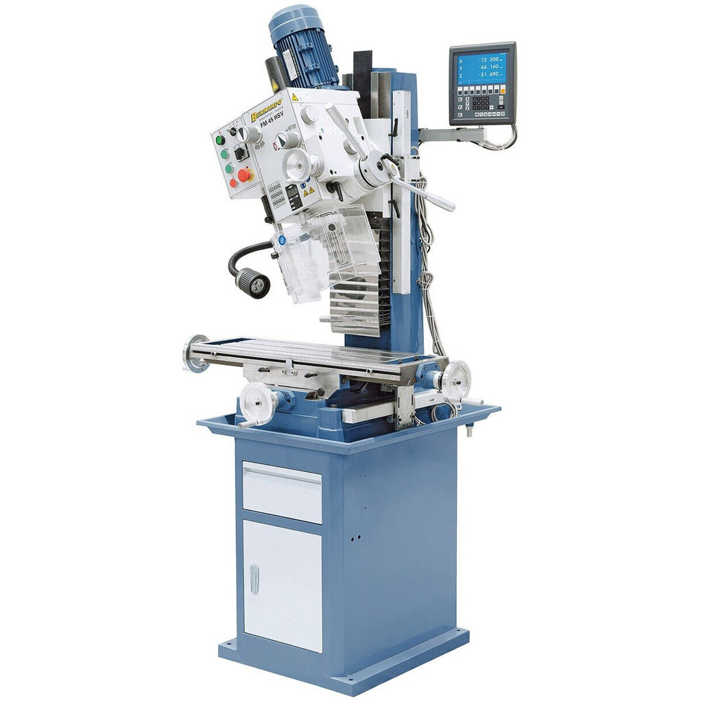 Bernardo - FM 45 HSV - Bohr-Fräsmaschine - 1.500 Watt, 3-Achs-Digitalanzeige